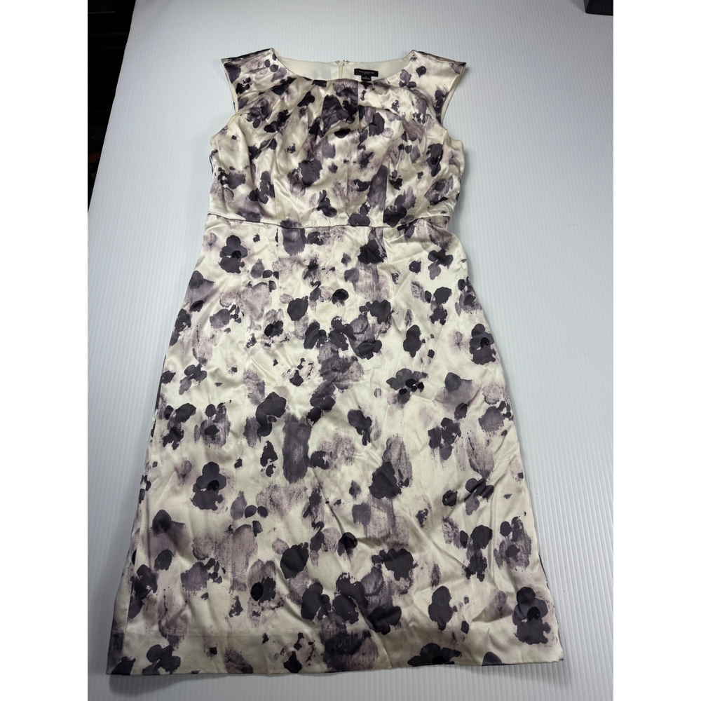 Ann Taylor Floral Print Sleeveless Dress Party Cocktail Career Size 2